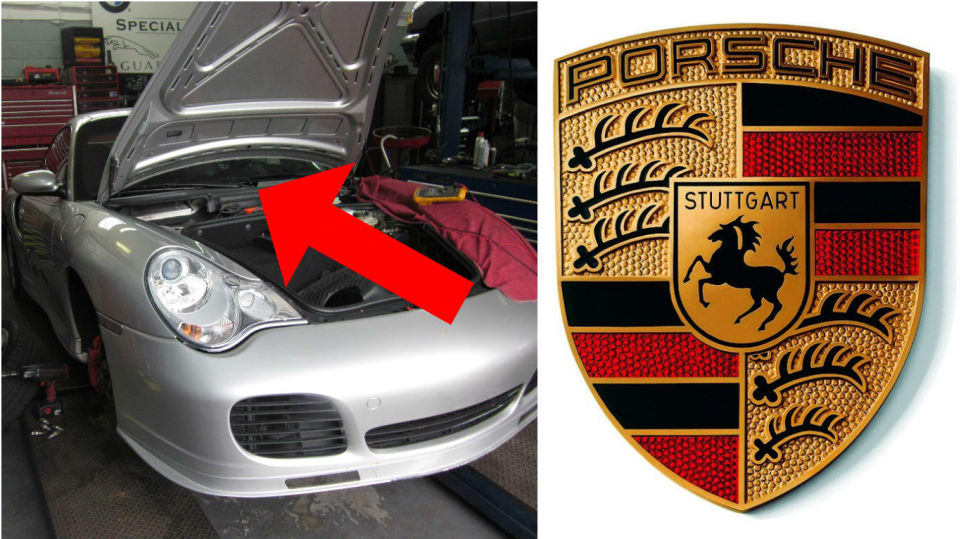 DOOM hraný na Porsche 911